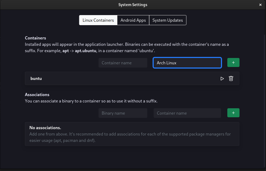 BlendOS container management app