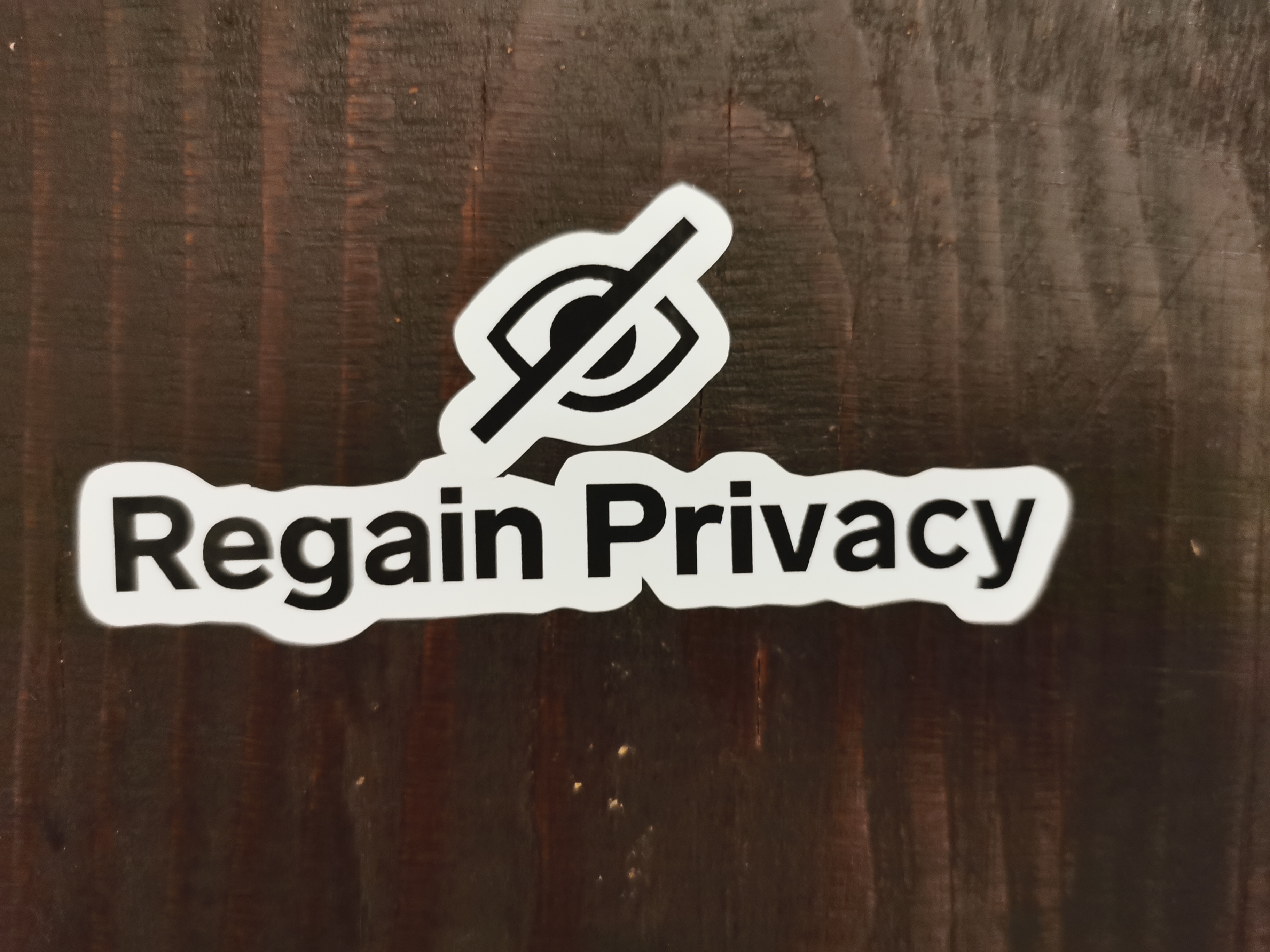 Regain privacy, sticker by Threema